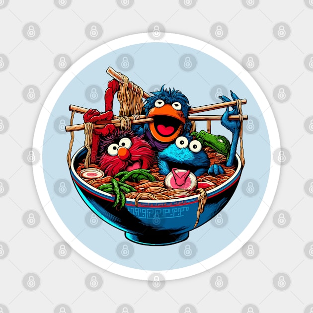 Ramen Muppet Magnet by Juancuan